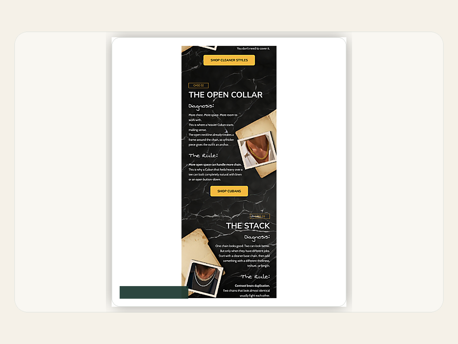 Fit Doctor detail email creative
